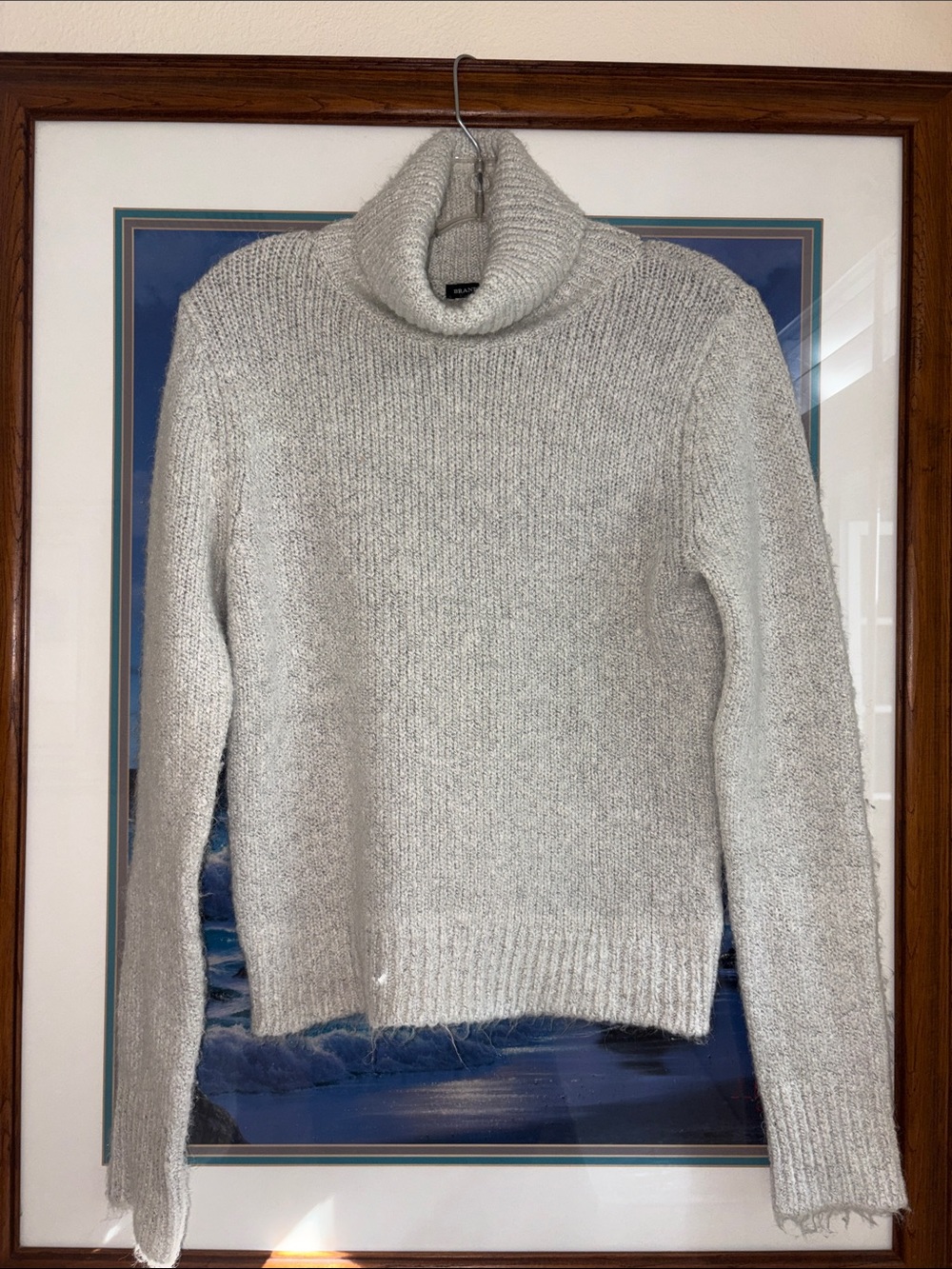 Brandy Melville Light Gray Turtleneck Sweater